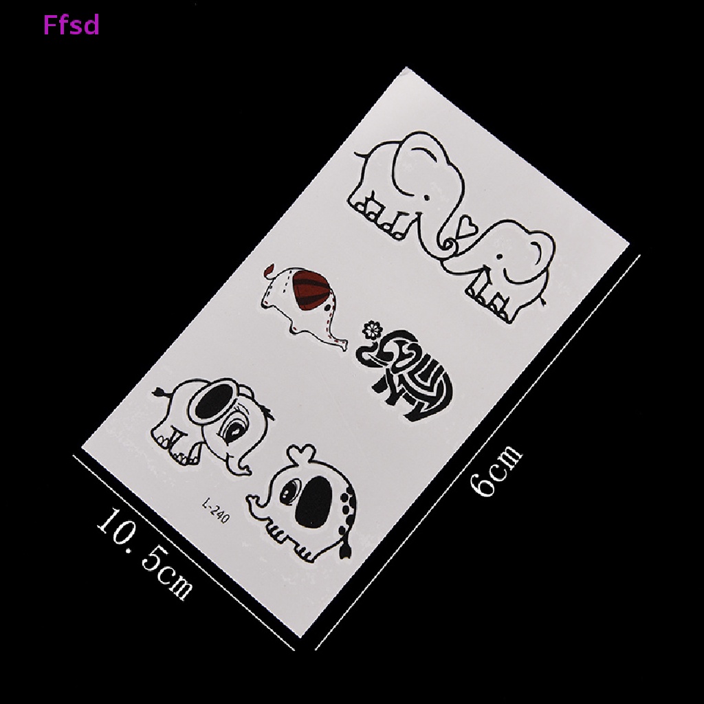 {Ffsd} Hình Xăm Dán Tạm Thời Ánh Kim Chống Nước Có Thể Tháo Rời