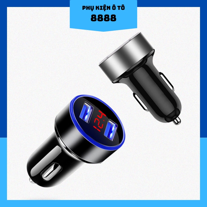 Tẩu Sạc Nhanh USB 8888 Màu Đỏ/ Xám/ Xanh Dương