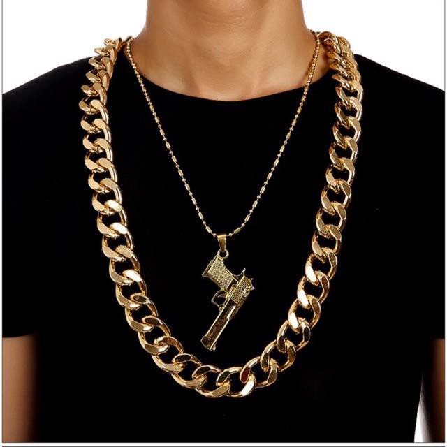 Dây chuyền nam mạ vàng 24k - Vòng cổ 5 cây phong cách Phúc XO siêu ngầu MG892 ( Có video )