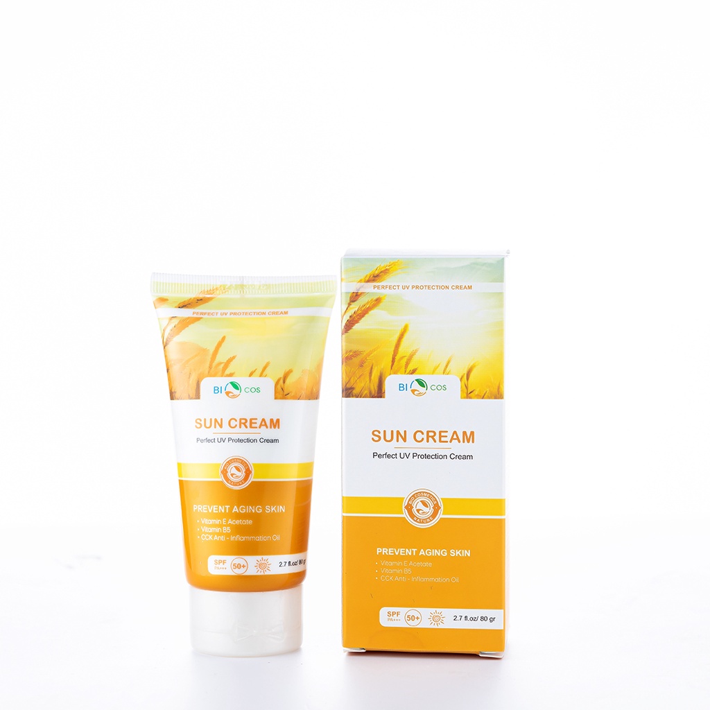 [Biocos] Kem Chống Nắng BIOCOS Sun Cream SPF50+ Bảo Vệ Khỏi Tia UV PA+++ Dưỡng Ẩm 80g