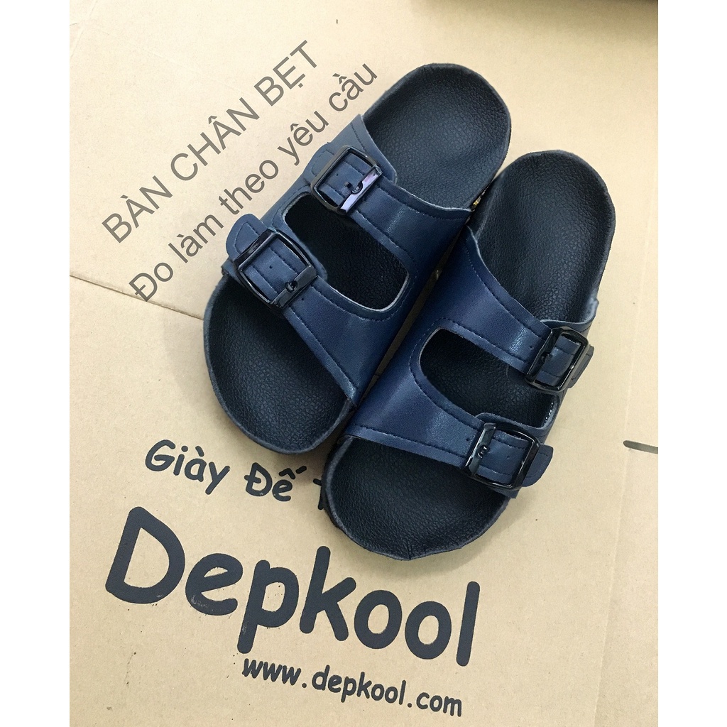 Dép 2 khoá- Hỗ trợ Bàn Chân Bẹt (Navy Đậm)