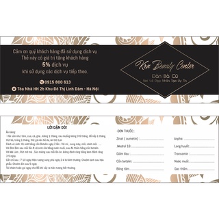 In 500 voucher/ card đôi / card gấp