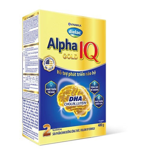 Sữa bột Vinamilk Dielac Alpha Gold IQ 2 - Hộp 400g-800g