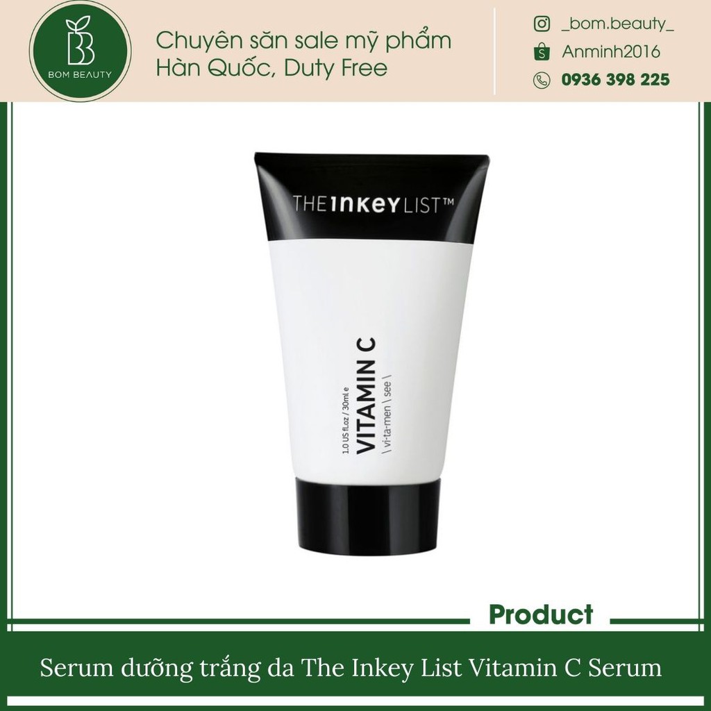 Serum dưỡng trắng da The Inkey List Vitamin C Serum