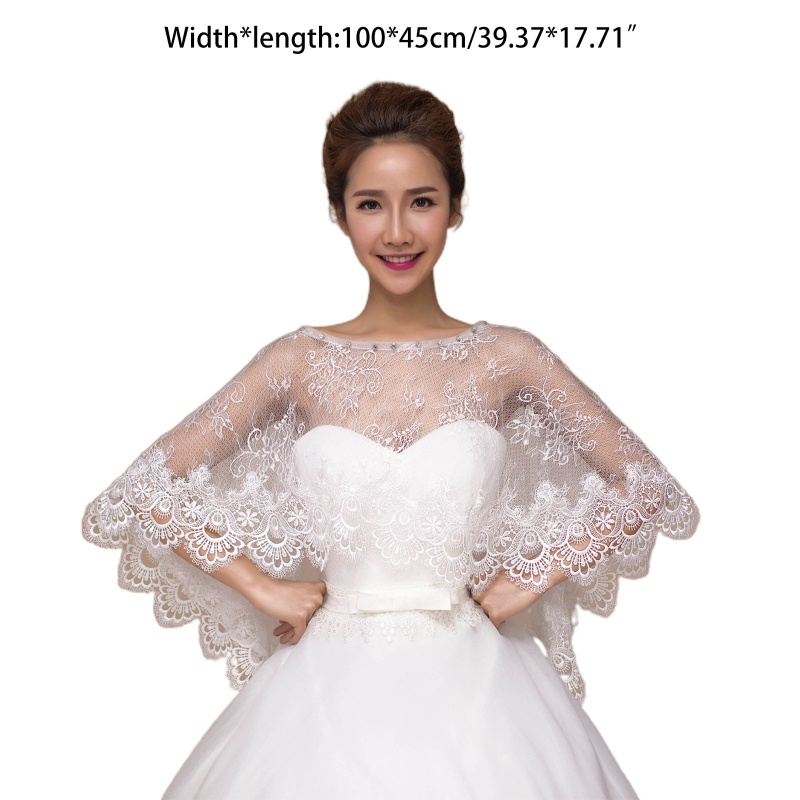 Xiangbao Khăn Choàng Ren Hoa Rỗng Thời Trang 1920s Cho Cô Dâu Bolero Shrug Cov