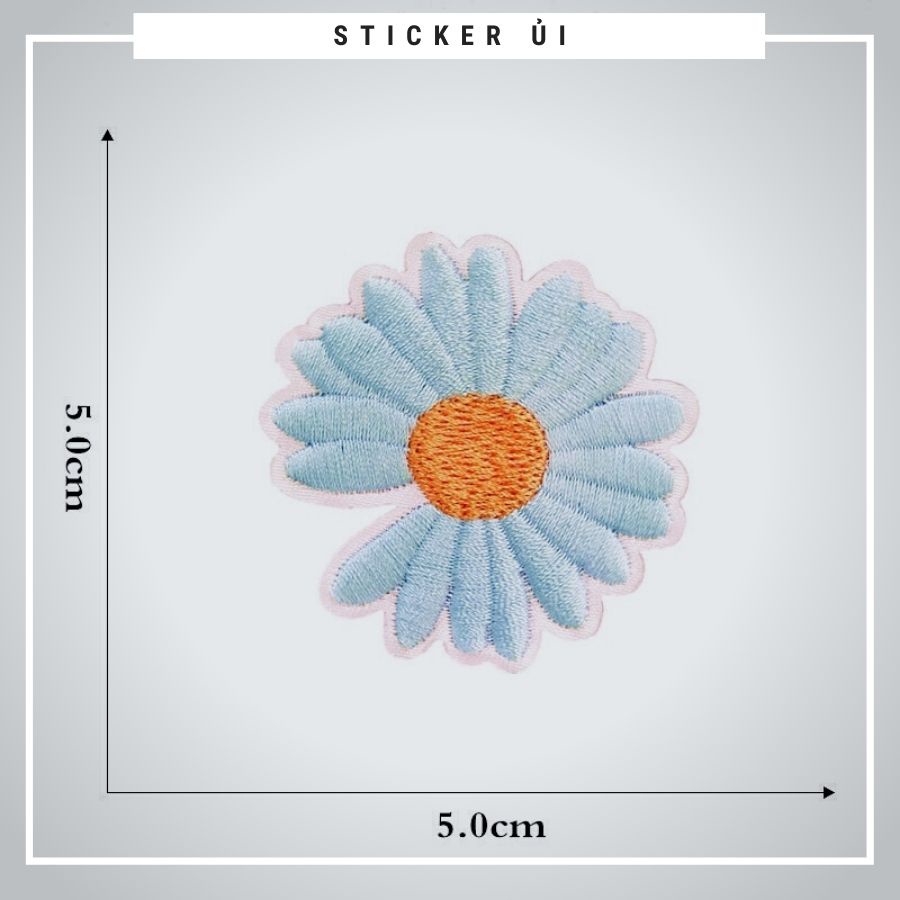 Sticker ủi áo Cao cấp - CÓ SẴN KEO ỦI - sticker vải dùng làm miếng vá áo, phụ kiện trang trí quần áo, balo, giày, nón