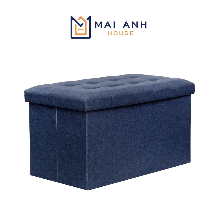 Ghế đôn dáng dài kiêm hộp đựng đồ gấp gọn Mai Anh House MA03