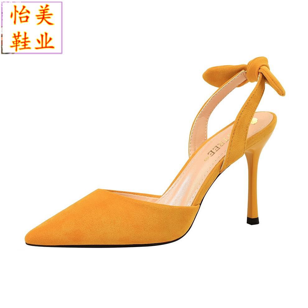 Giày Cao Gót Màu Đỏ Phong Cách Thời Trang Hàn Quốc 2136-3