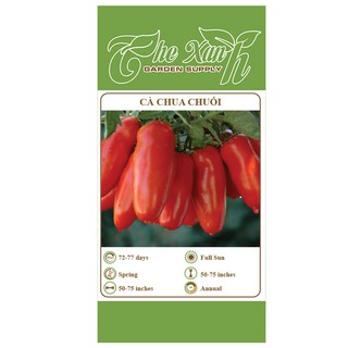Gói 30 hạt giống cà chua chuối The Xanh Garden Supply