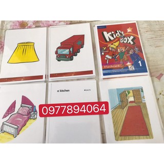 Flashcards Kid’s Box level 1- in 2 mặt -ép plastics