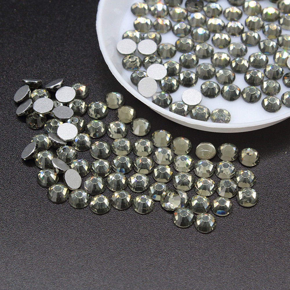 Hộp 12 ô đá và kim tuyến trang trí móng nghệ thuật 3D