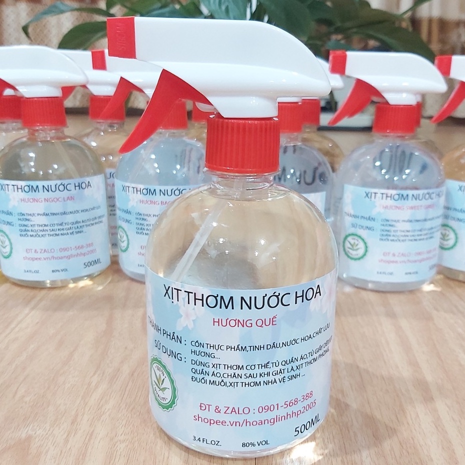 Xịt Thơm Nước Hoa - 500 ML