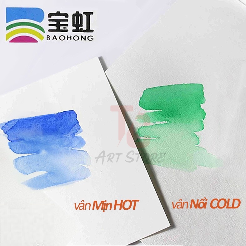 Sổ Màu Nước BaoHong 100% Cotton - 200gsm