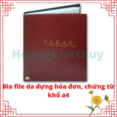 Bìa file đựng hoá đơn chứng từ 180 lá khổ A4