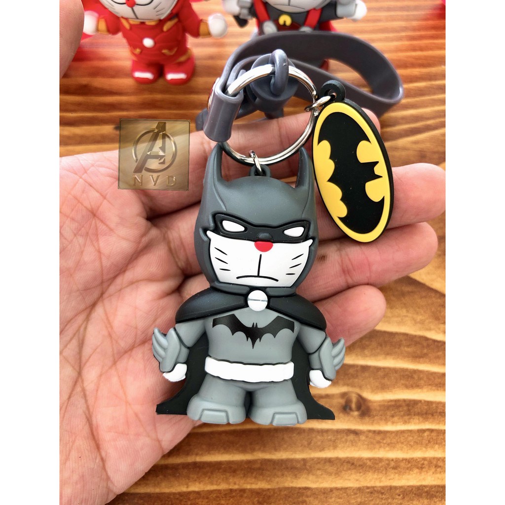 Móc khoá Doremon cosplay Avenger cute nhựa cao cấp