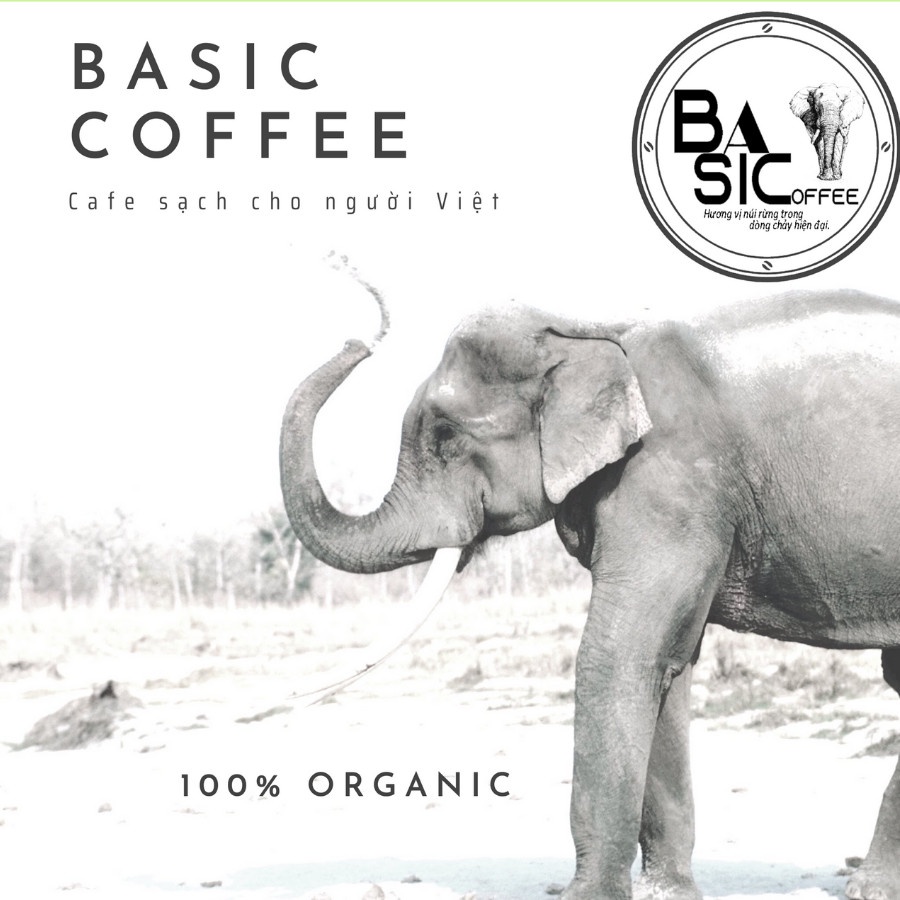 Cà Phê Robusta Nguyên Chất Rang Xay Mộc 500gr Bassic Coffee Vị Đắng Đầm Hậu Ngọt Thơm Nồng Cafe Sạch Đăk Lăk