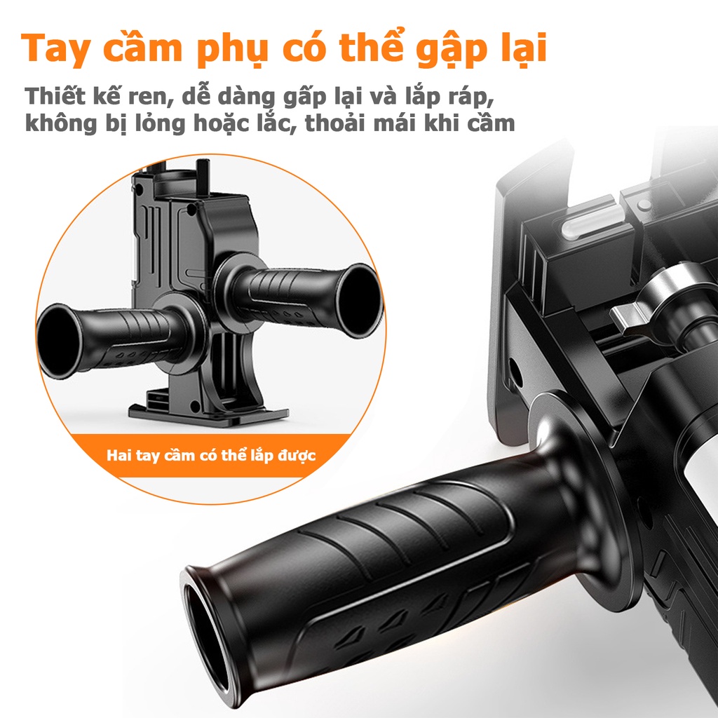 Bộ chuyển đổi máy khoan thành máy cưa , điện cầm tay kèm 3 lưỡi cưa gỗ kim loại nhựa , tiếp nhiên liệu tự động