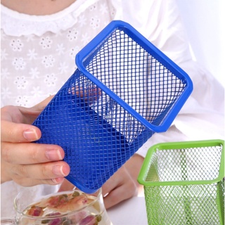 Giỏ đựng bút lưới sắt văn phòng để bàn - ống đựng bút kim loại văn phòng phẩm
