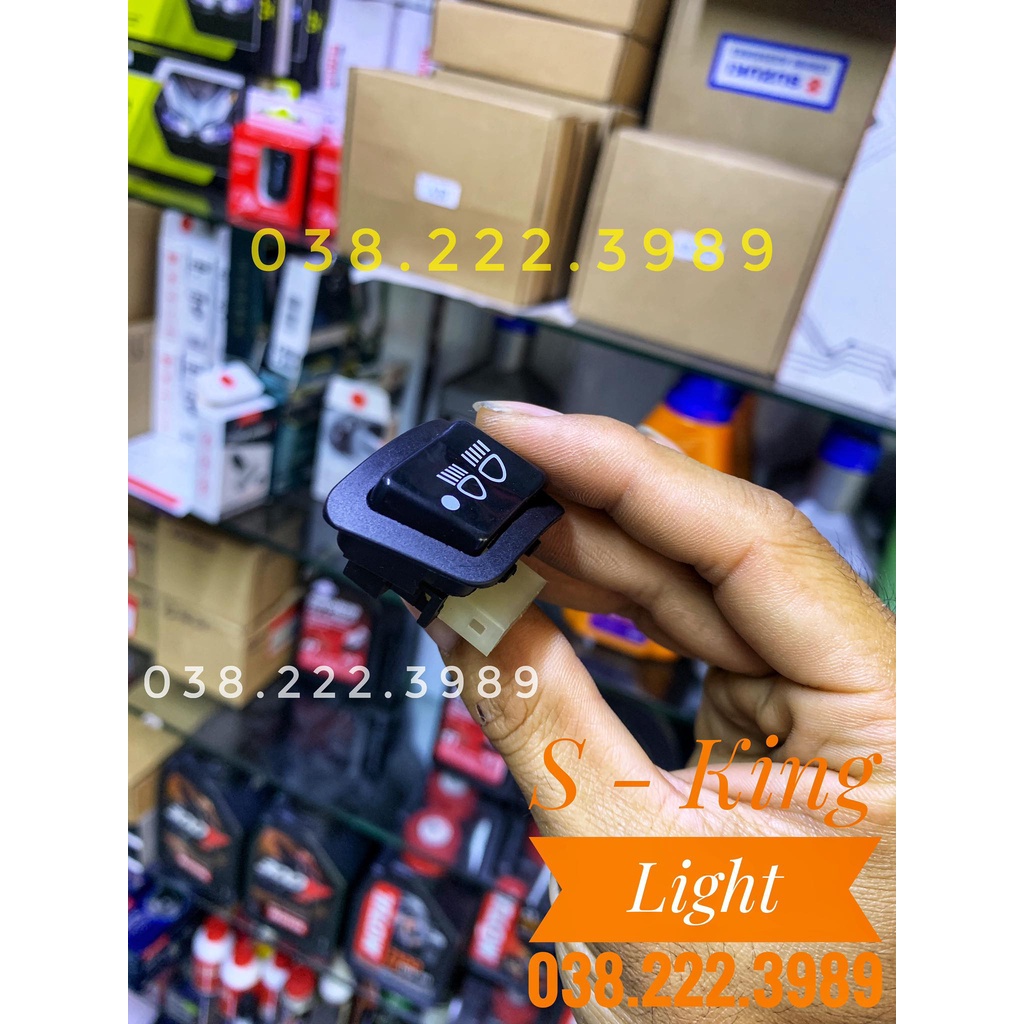 Công Tắc TẮT ĐÈN Xe Máy, 3 Chế Độ PHA - COS - TẮT ĐÈN Hàng CAO CẤP LOẠI 1