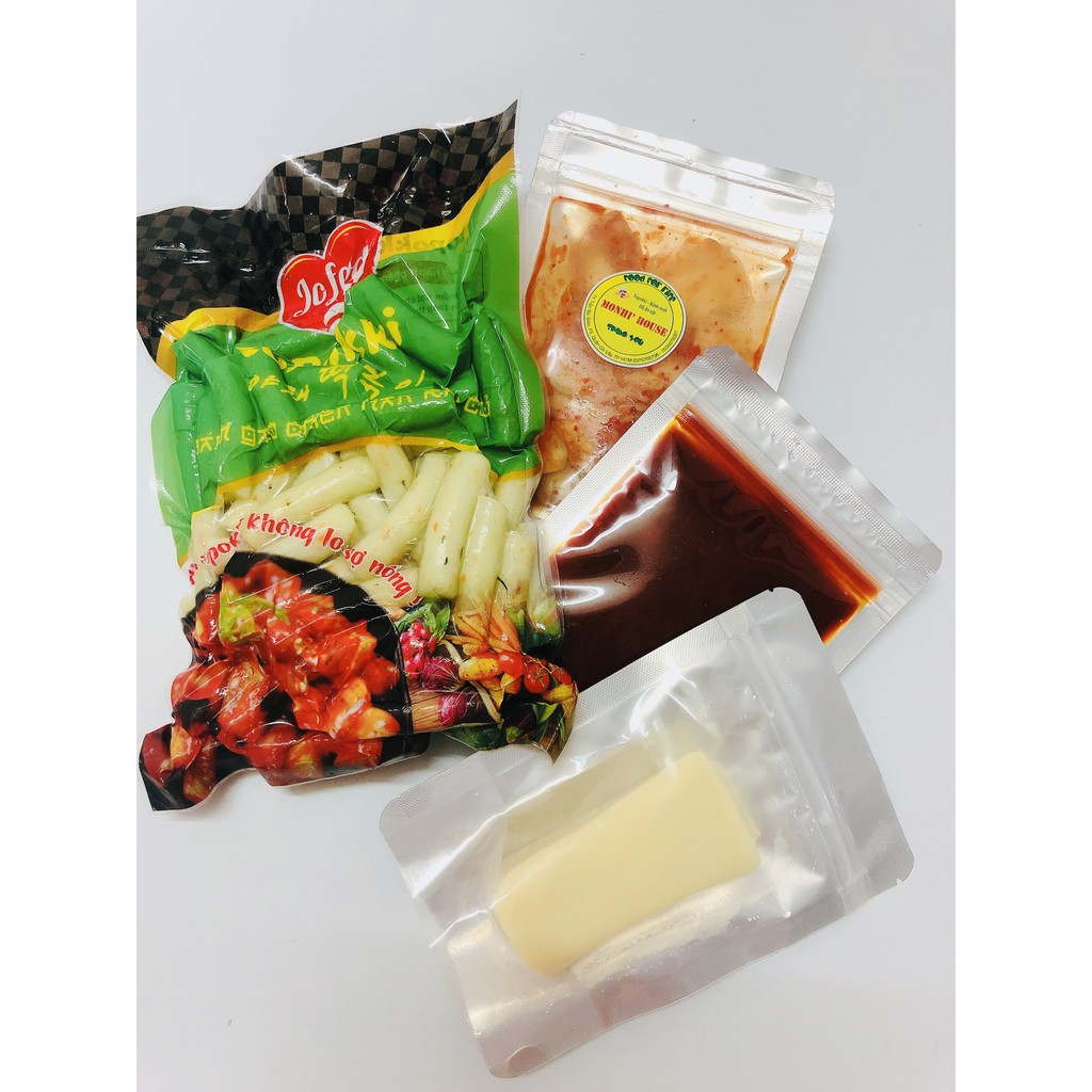 COMBO BÁNH GẠO RAU CỦ, SỐT, PHÔ MAI, KIM CHI (hàng mới)