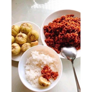 thịt chưng mắm tép