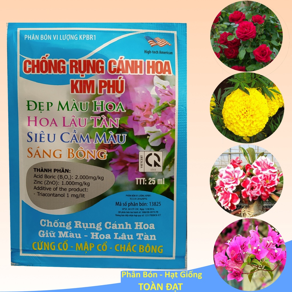 Chống Rụng Cánh Hoa, Giữ Hoa Lâu Tàn - Đẹp Màu Hoa, Siêu Cầm Màu