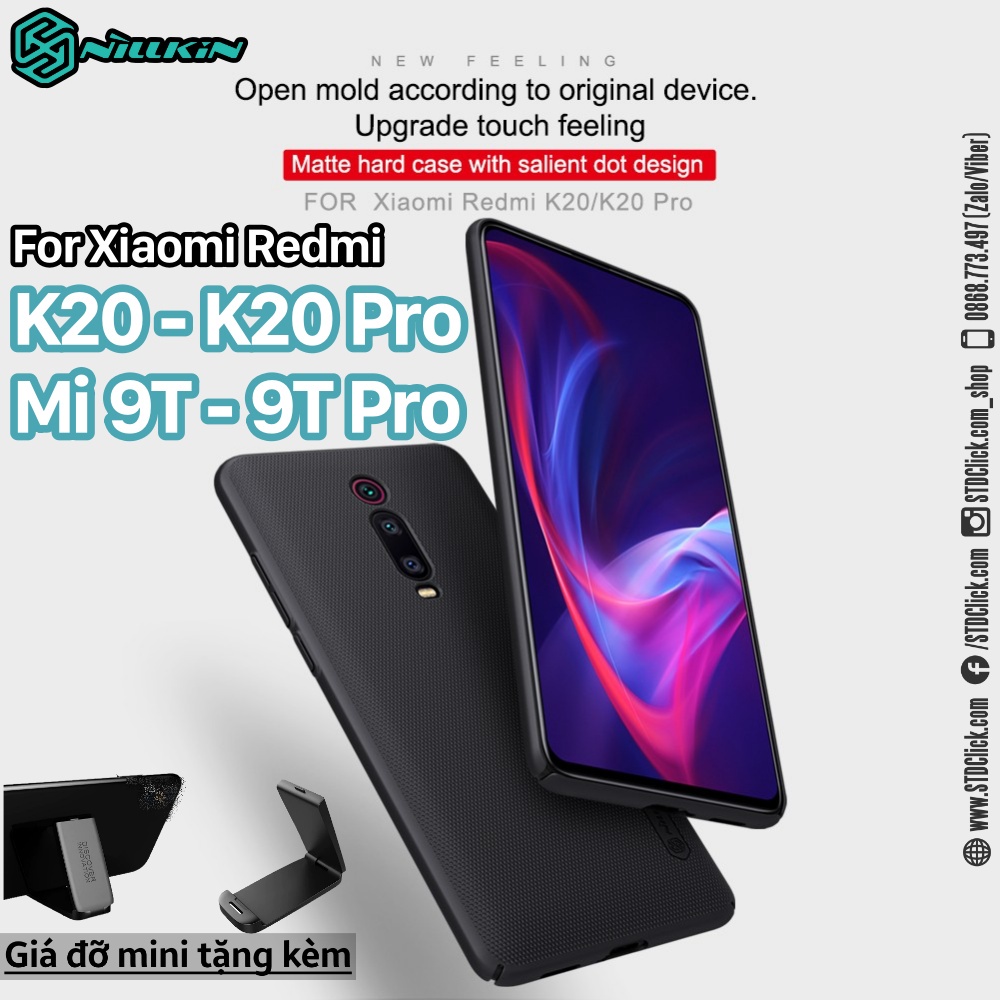 ỐP LƯNG XIAOMI REDMI K20 - K20 PRO - XIAOMI MI 9T - XIAOMI MI 9T PRO NILLKIN NHỰA CỨNG CHÍNH HÃNG [NEW SALEOFF]