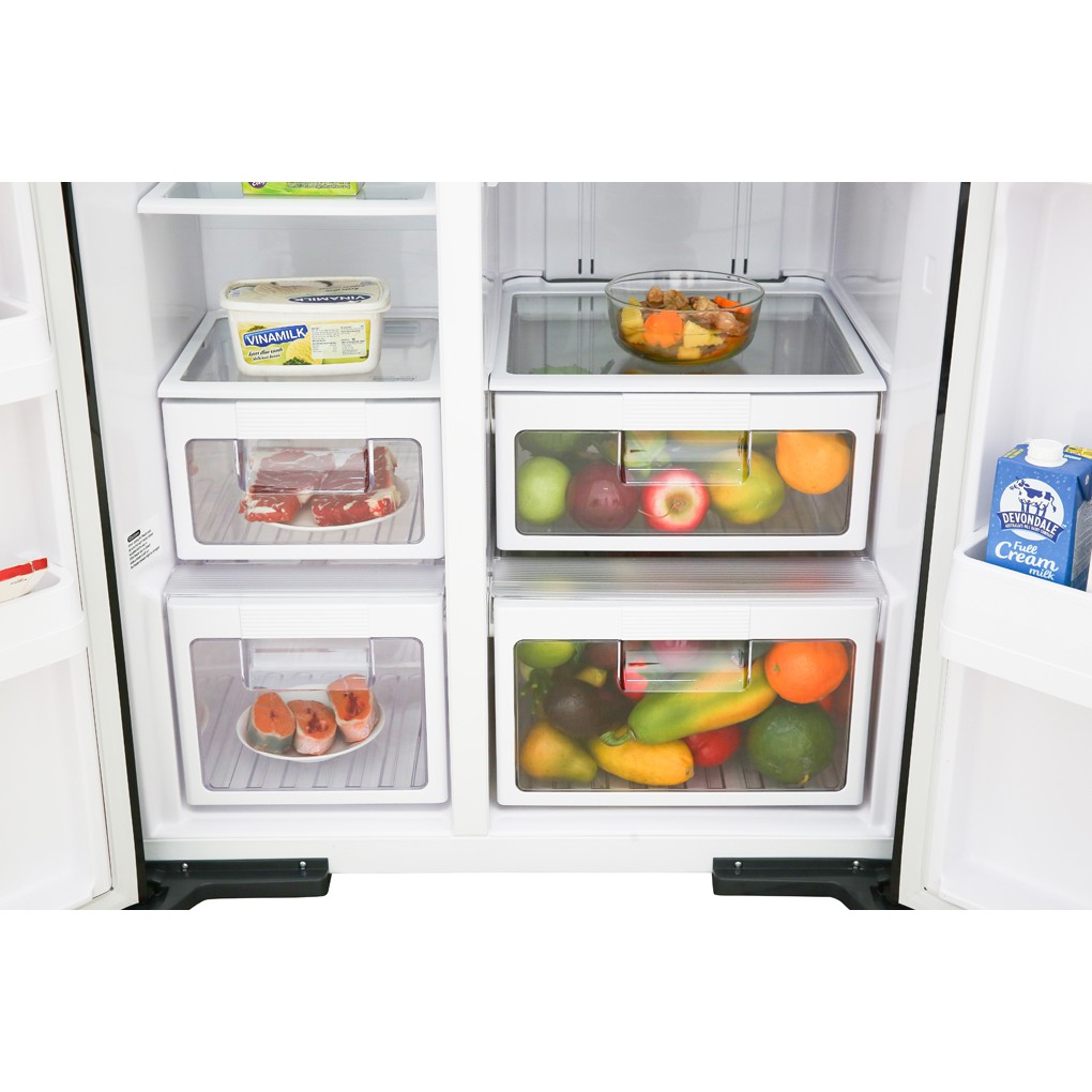 [ VẬN CHUYỂN MIỄN PHÍ KHU VỰC HÀ NỘI ]  Tủ lạnh Hitachi  side by side 2 cửa màu đen R-FS800PGV2(GBK)