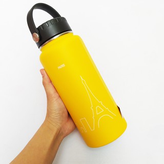 Bình giữ nhiệt Lock&Lock bằng thép không gỉ RigaTumbler (Paris) 897ml  LHC4160YEL màu vàng