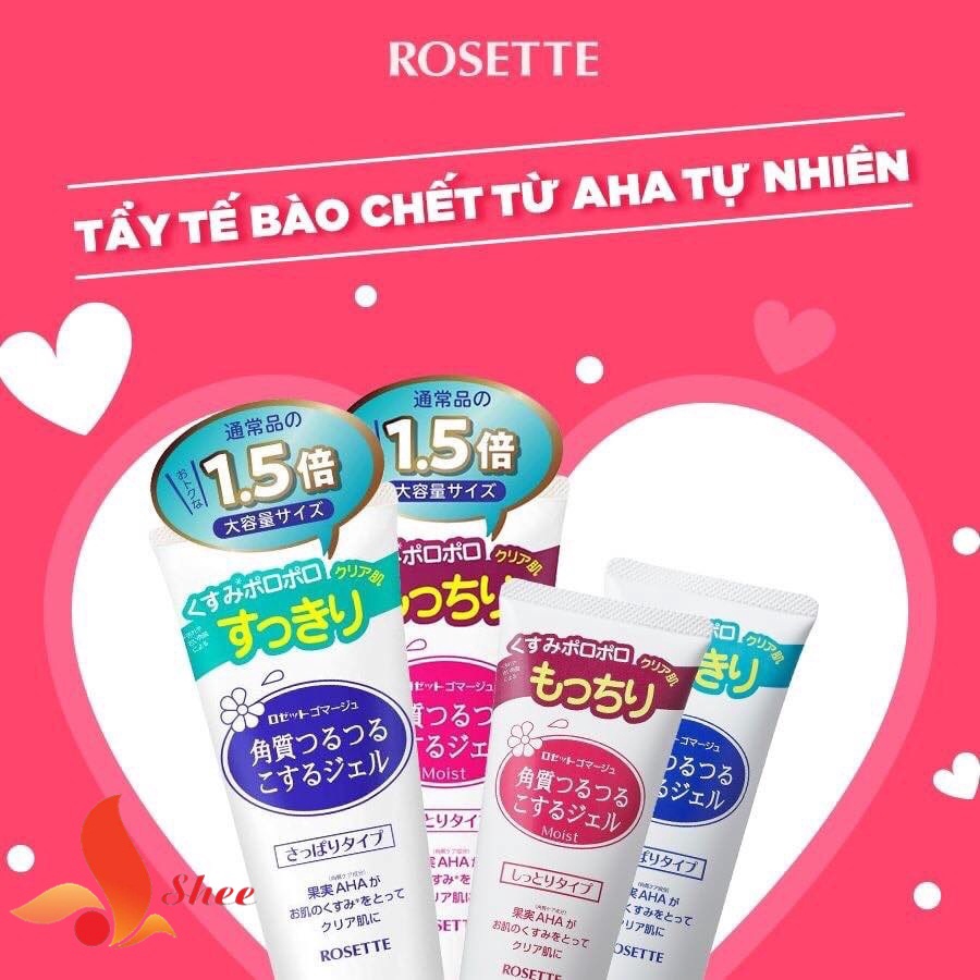 (Size lớn 180g) Tẩy Tế Bào Chết Rosette Nhật Bản mẫu mới