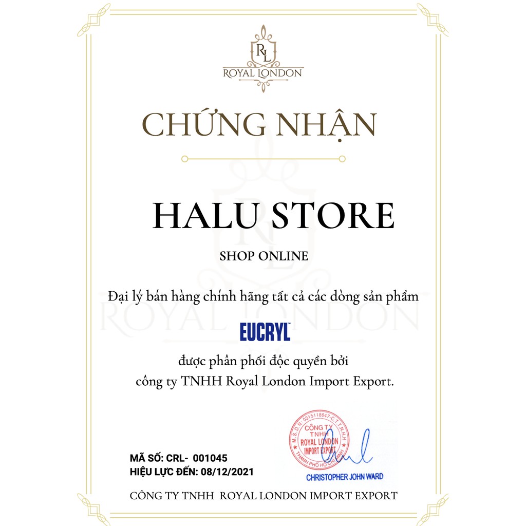 [CHÍNH HÃNG] Bột tẩy trắng răng cấp tốc từ EUCRYL hộp 50g - Anh Quốc