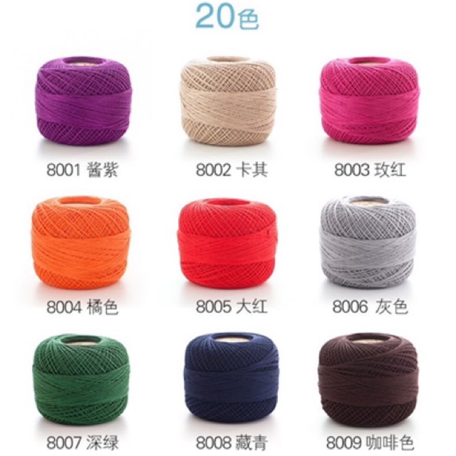 Sợi Cotton Ruyi 0.8mm (cuộn 50gr)