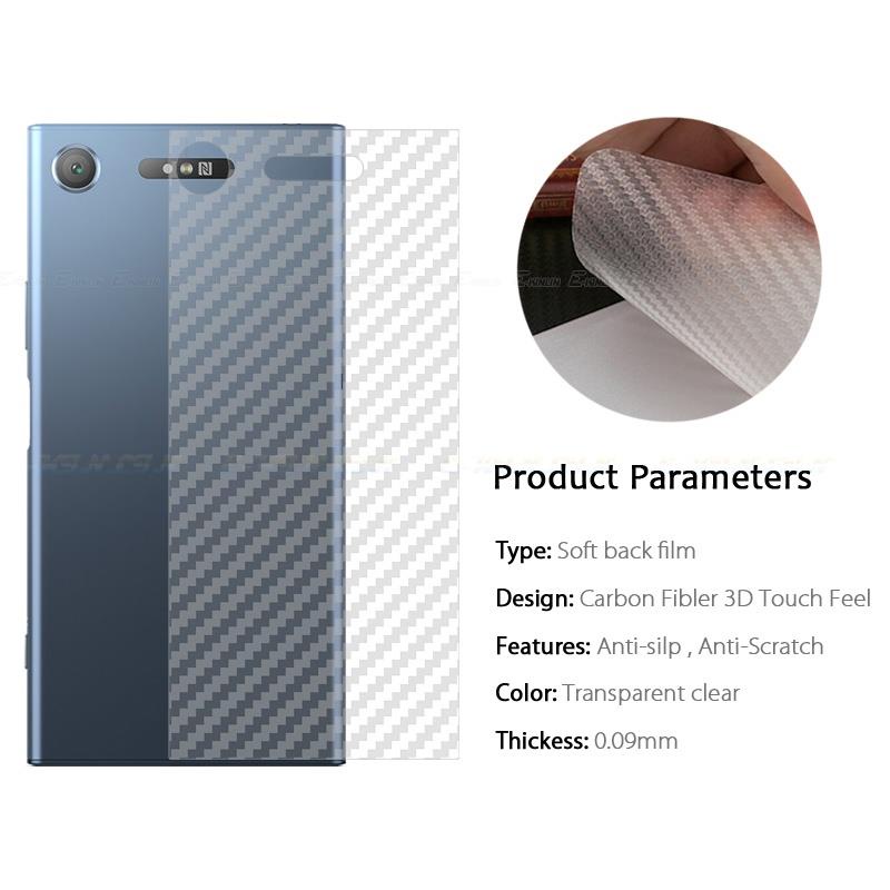 Set 5 Kính Cường Lực Sợi Carbon 3D Bảo Vệ Màn Hình Điện Thoại Sony Xperia XZ3 XZ2 XZ1 XZ X Z3 Z5 Compact Premium