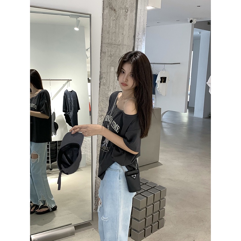 Áo thun NRVP ngắn tay dáng ôm thời trang cho nữ