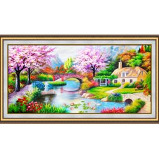 Tranh thêu chữ thập tổ ấm hạnh phúc kt 168*86cm
