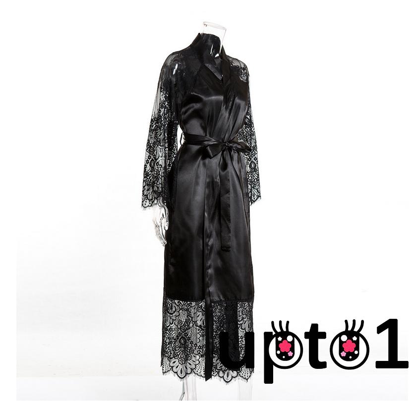 Áo choàng ngủ dài phối ren quyến rũ cho nữ | BigBuy360 - bigbuy360.vn