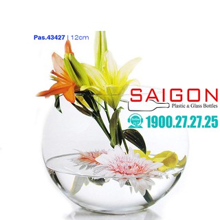 Bình Hoa Thủy Tinh Hinh Cầu Pasabahce Botanica Cao 12cm Cao Cấp | PAS.43427