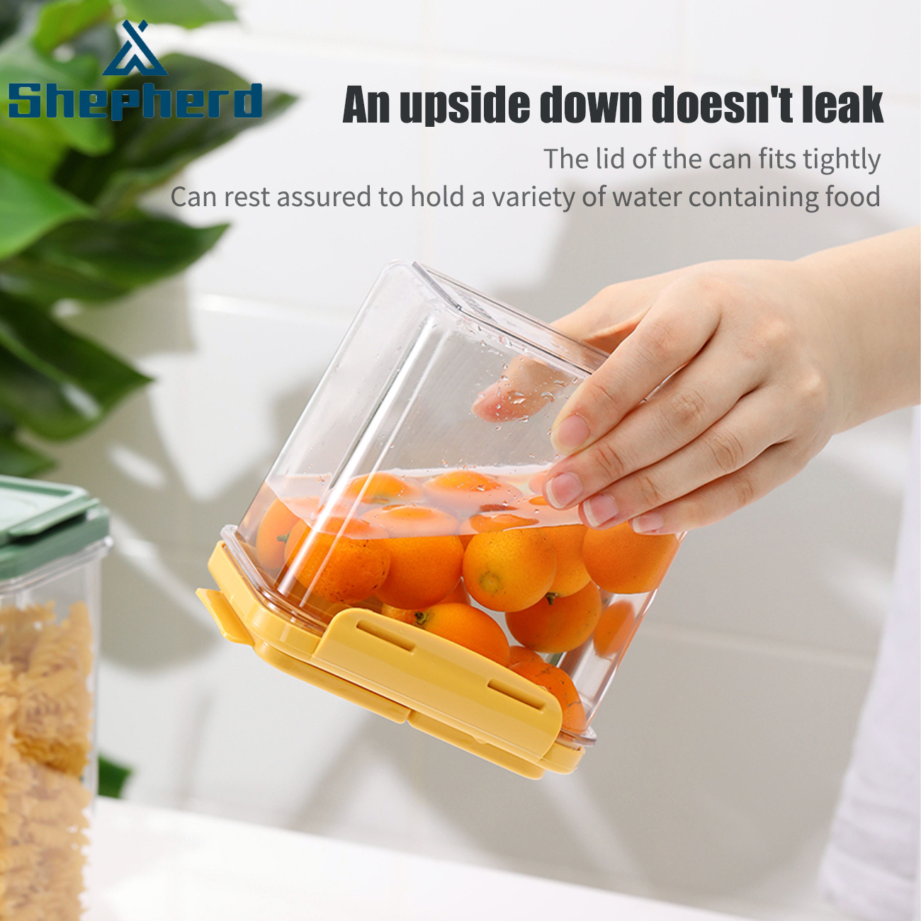 Hộp đựng ngũ cốc Shepherd trong suốt có nắp đậy kép | BigBuy360 - bigbuy360.vn