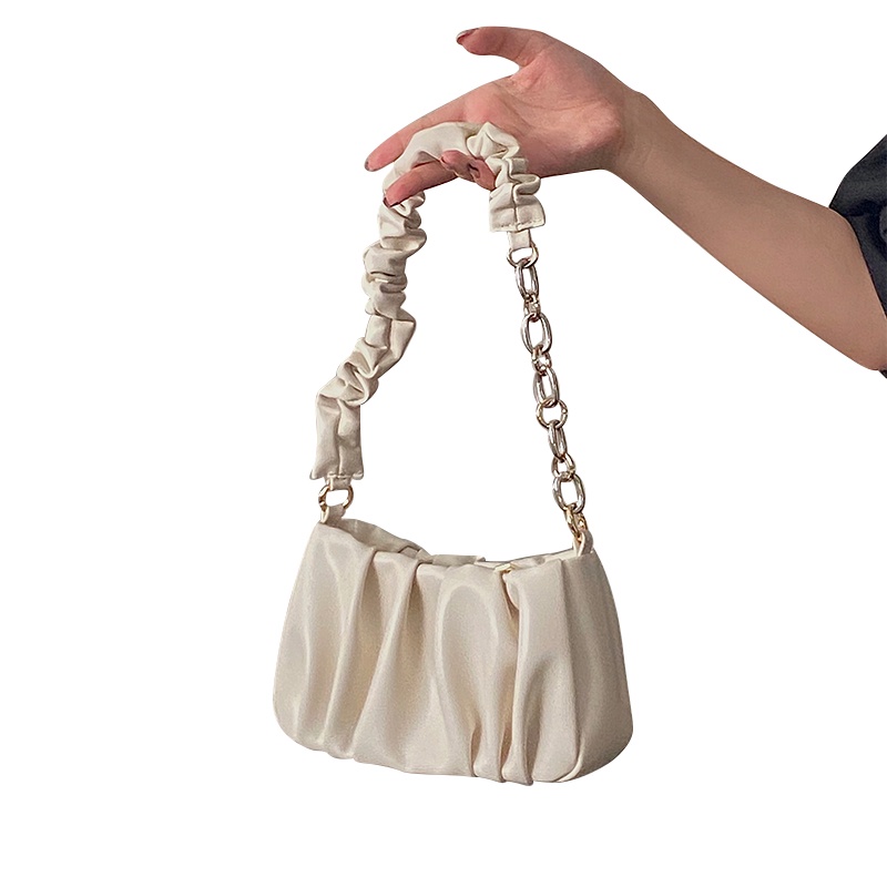 Túi xách 
IELGY dây xích bằng da mềm màu trơn đơn giản sành điệu thoải mái cho nữ