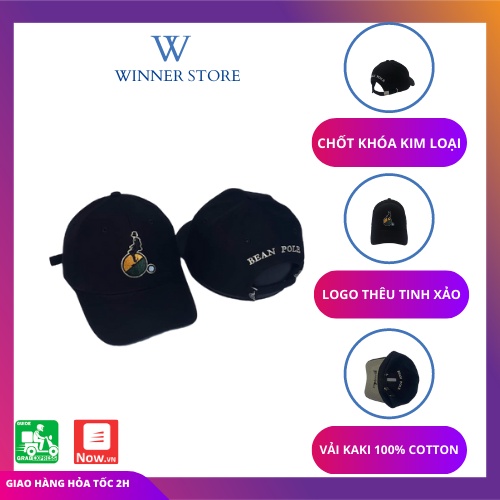 Mũ Lưỡi Trai Nam Nữ KaKi Thêu Logo Bean Pole Thời Trang, Nón Lưỡi Trai Nam Nữ - WINNER STORE