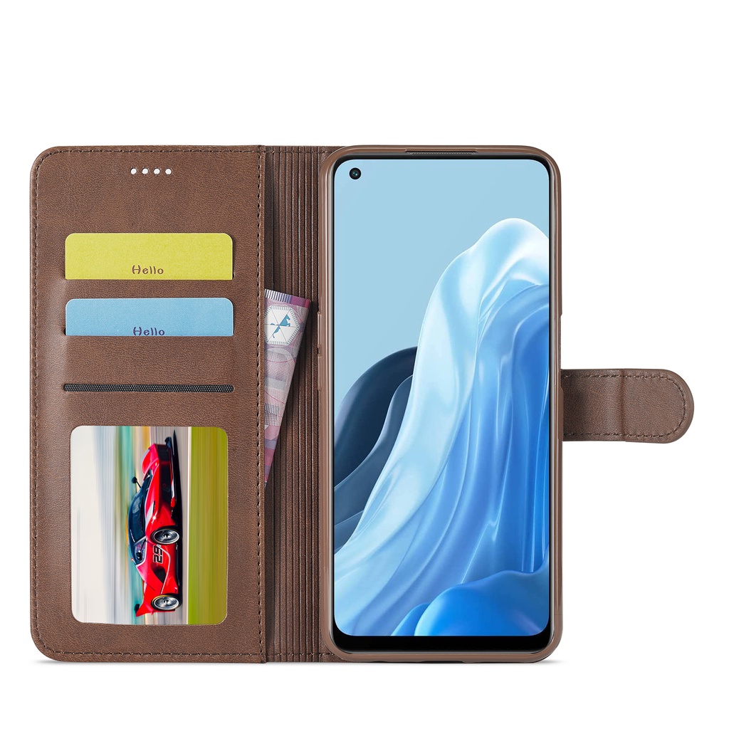 Ốp Điện Thoại Da Gấp Nam Châm Chống Sốc Cho OPPO Reno7 Z Reno7 5G Global Reno6 Reno5 Pro Fan Edition S22 Ultra S21 S20 Plus