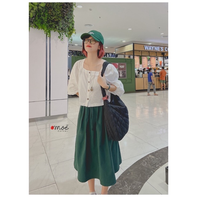 Áo kiểu cổ vuông Aiko - Aiko blouse