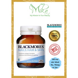 [CHÍNH HÃNG ÚC] Viên uống đẹp Da, Móng & Tóc - Nails, Hair & Skin Blackmores 60 viên