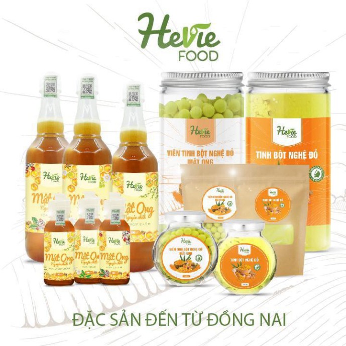 Mật ong hoa Nhãn và chiết xuất Chanh Gừng 500g HeVieFood