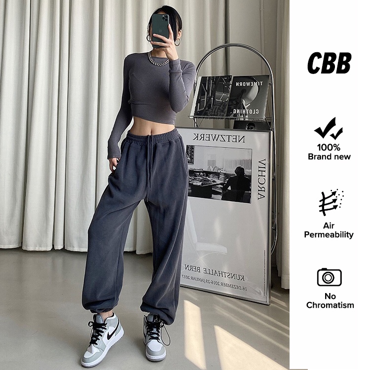 Porozi  Quần thể thao  lưng cao thời trang Hàn cho nữ