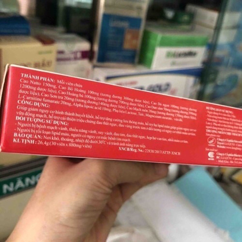 [Tích điểm] Vương Tâm Thống - Hộp 30 viên tăng cường sức khoẻ tim mạch