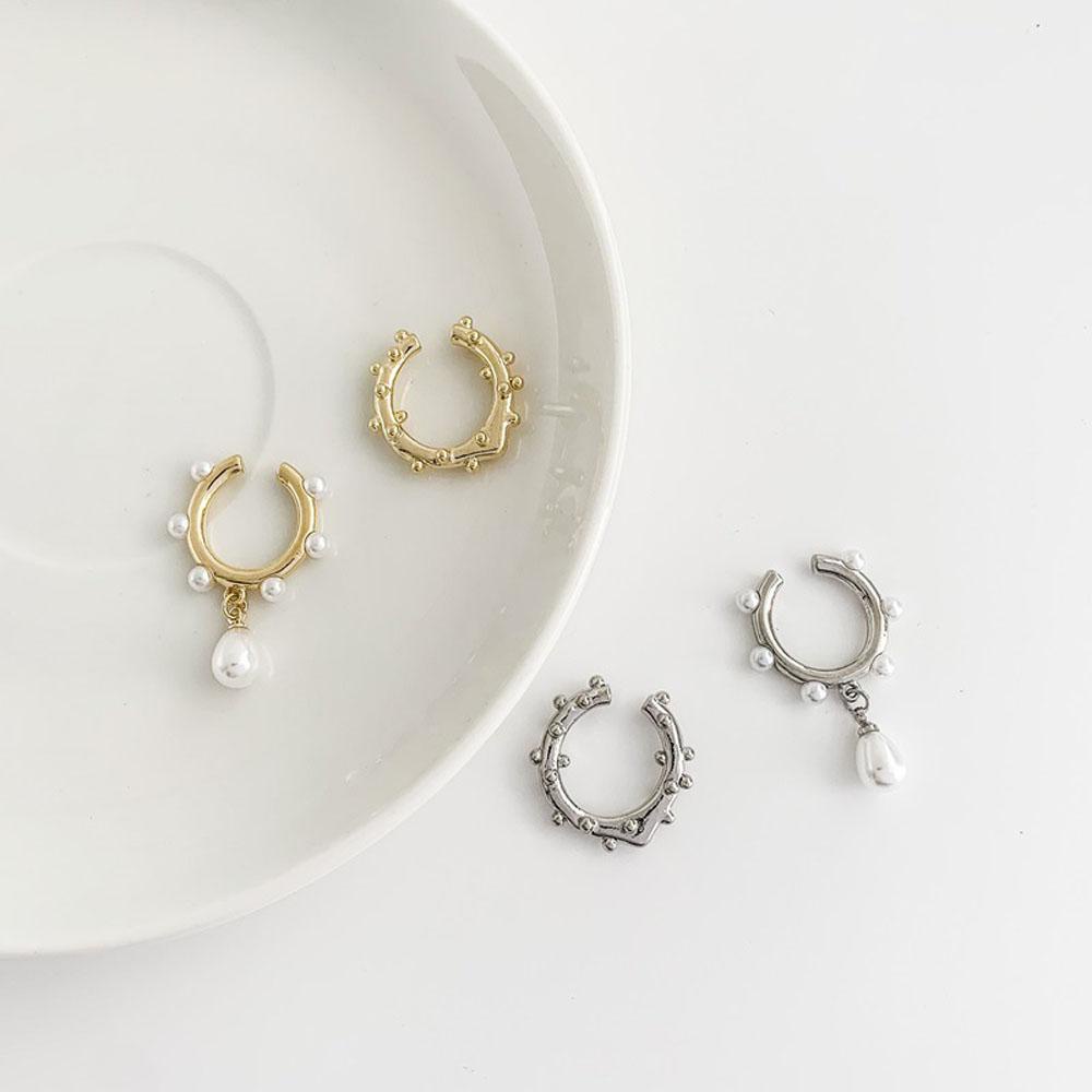 1 Cặp Khuyên Tai Tròn Bằng Kim Loại Thời Trang Dành Cho Nữ