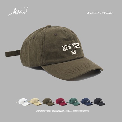 Mũ Lưỡi Trai Thêu Chữ NEW YORK Phong Cách Hàn Quốc