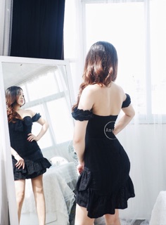 ĐẦM CÚP NGỰC RỚT VAI HÀNG TK