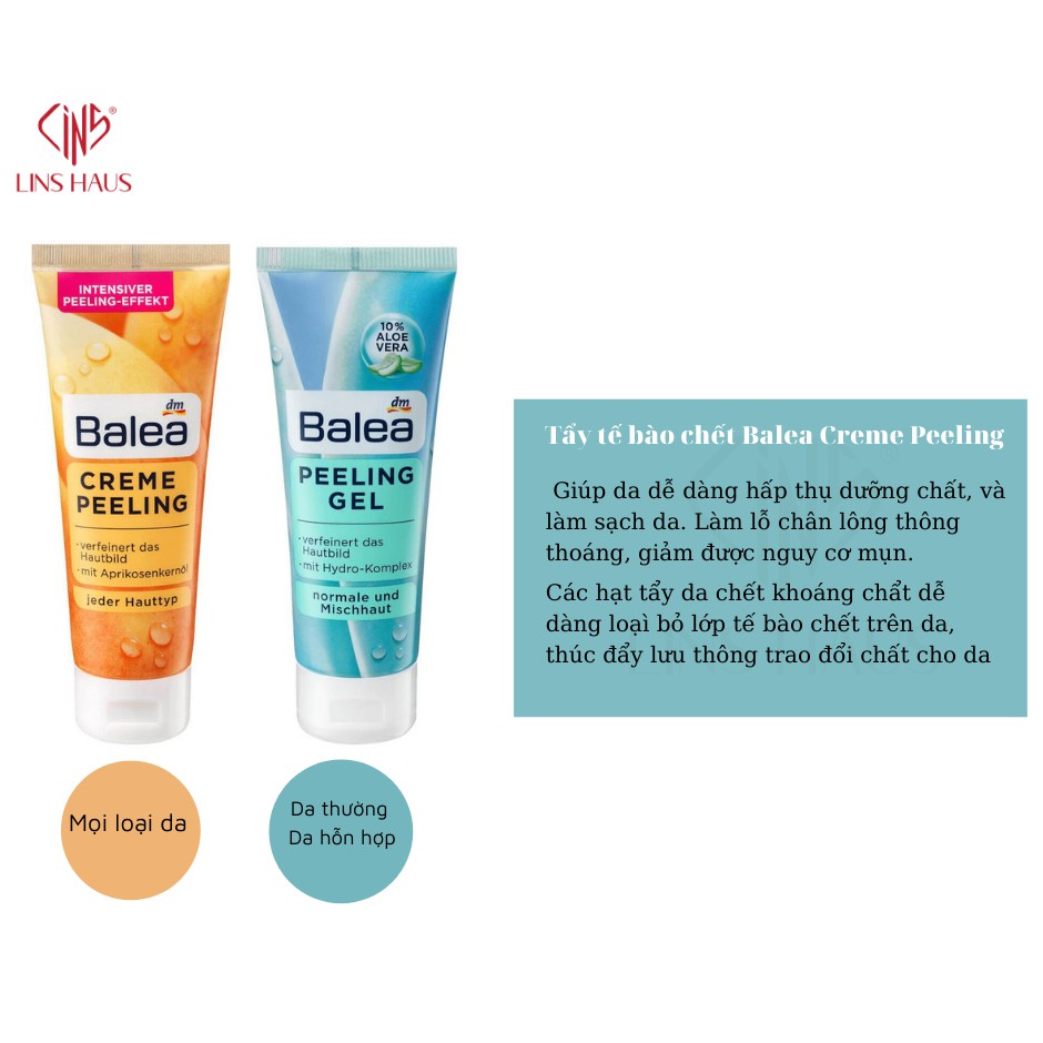 Gel Tẩy tế bào chết Balea Peeling Gel